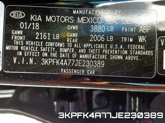 3KPFK4A77JE230389 фото 2