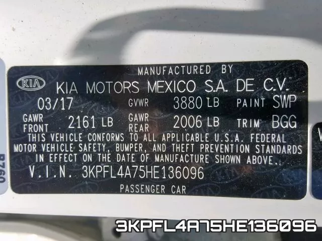 3KPFL4A75HE136096 фото 2