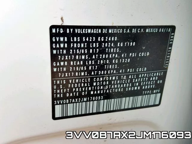 3VV0B7AX2JM176093 фото 2