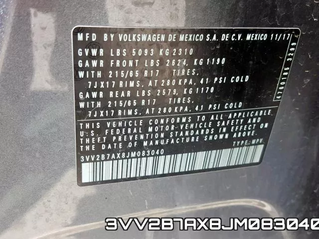 3VV2B7AX8JM083040 фото 2