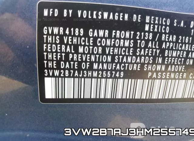 3VW2B7AJ3HM255749 фото 10