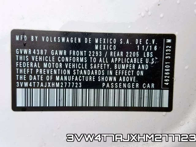 3VW4T7AJXHM277723 фото 2