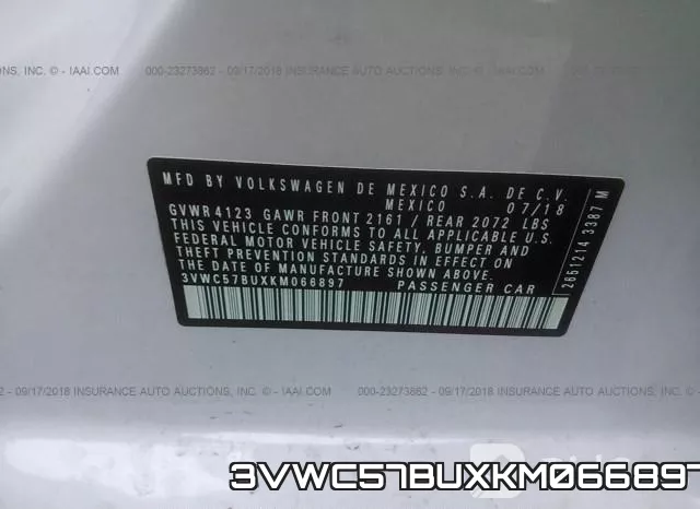 3VWC57BUXKM066897 фото 10