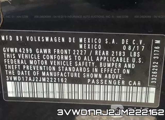 3VWD17AJ2JM222162 фото 10