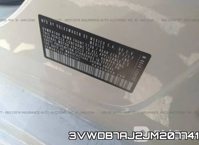 3VWDB7AJ2JM207741 фото 10