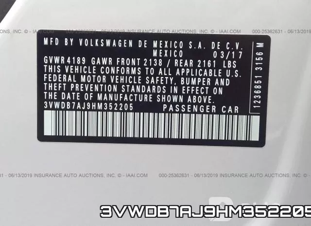 3VWDB7AJ9HM352205 фото 10
