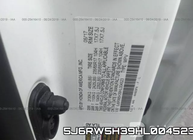 5J6RW5H39HL004523 фото 10
