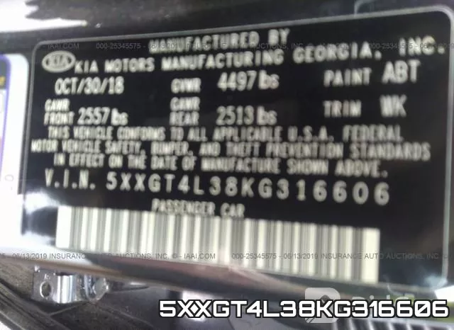 5XXGT4L38KG316606 фото 10