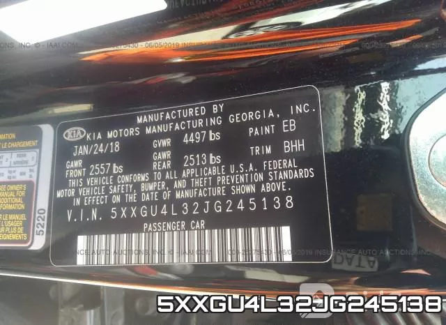 5XXGU4L32JG245138 фото 10