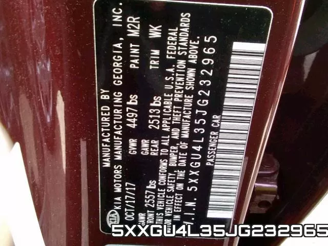 5XXGU4L35JG232965 фото 2