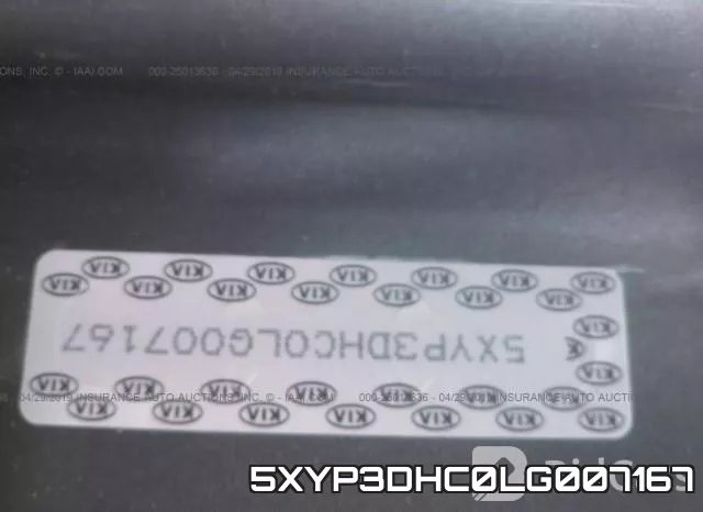 5XYP3DHC0LG007167 фото 10