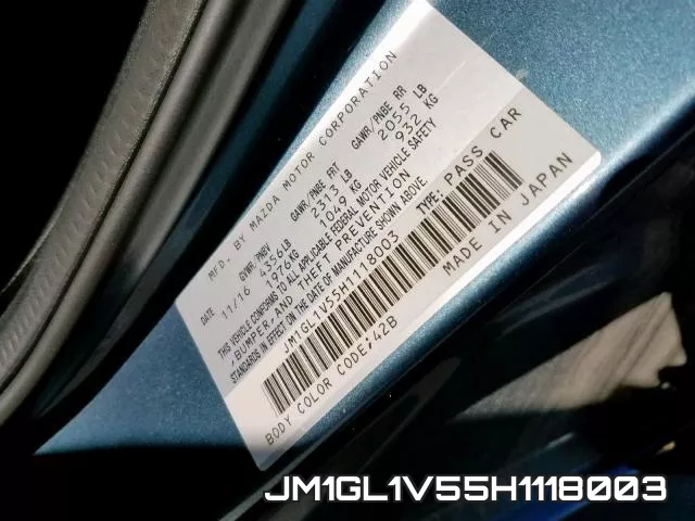 JM1GL1V55H1118003 фото 2