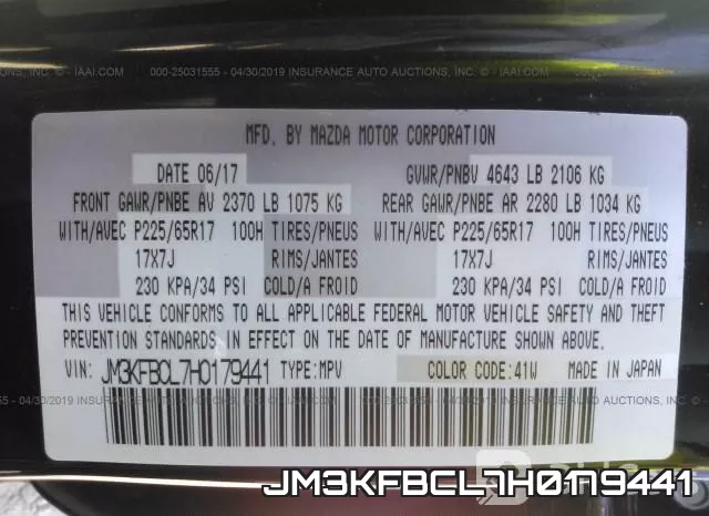 JM3KFBCL7H0179441 фото 10