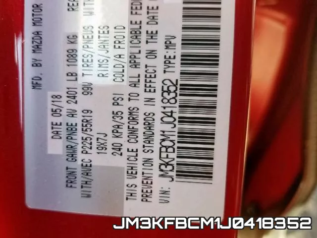 JM3KFBCM1J0418352 фото 2