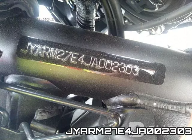 JYARM27E4JA002303 фото 2