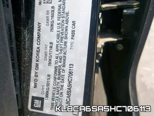 KL8CA6SA5HC706113 фото 2