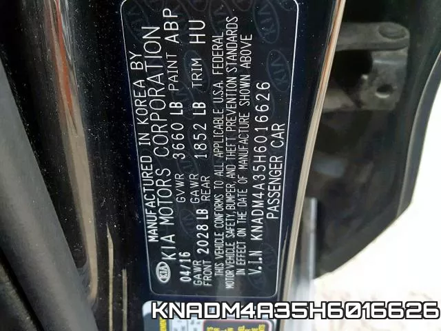 KNADM4A35H6016626 фото 2