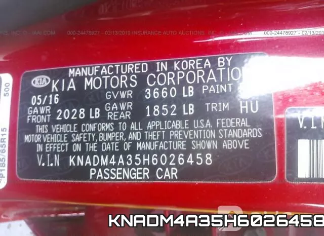 KNADM4A35H6026458 фото 10