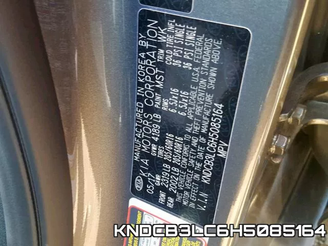 KNDCB3LC6H5085164 фото 2
