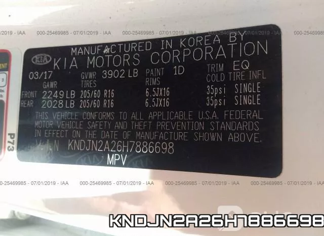 KNDJN2A26H7886698 фото 10