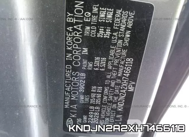 KNDJN2A2XH7466118 фото 10