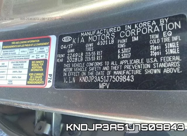 KNDJP3A51J7509843 фото 10