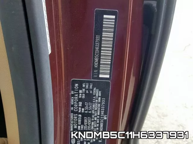 KNDMB5C11H6337931 фото 2
