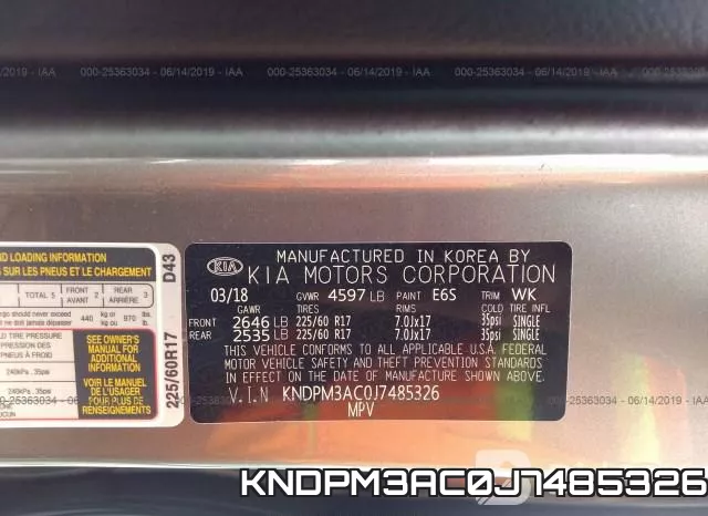 KNDPM3AC0J7485326 фото 10