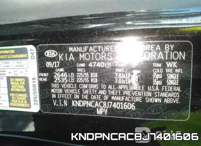 KNDPNCAC8J7401606 фото 10