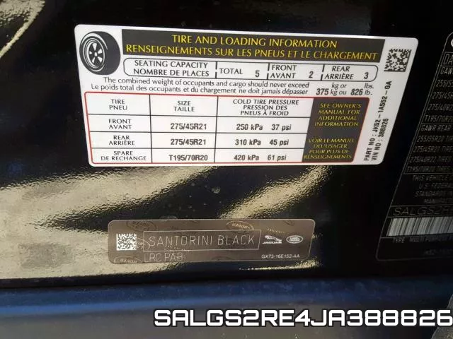 SALGS2RE4JA388826 фото 2