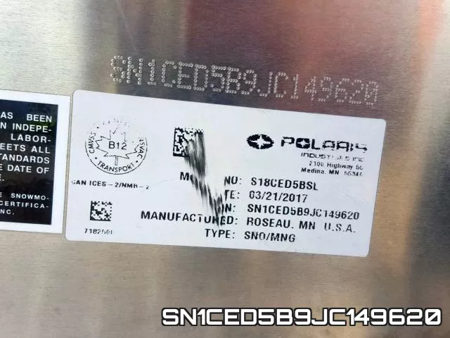 SN1CED5B9JC149620 фото 2