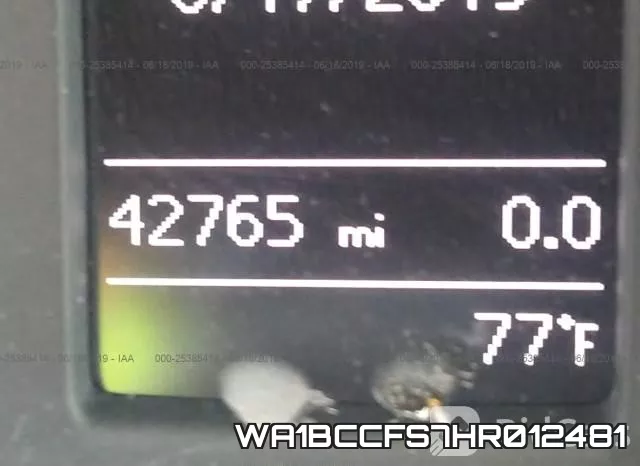 WA1BCCFS7HR012481 фото 8