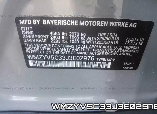 WMZYV5C33J3E02976 фото 10