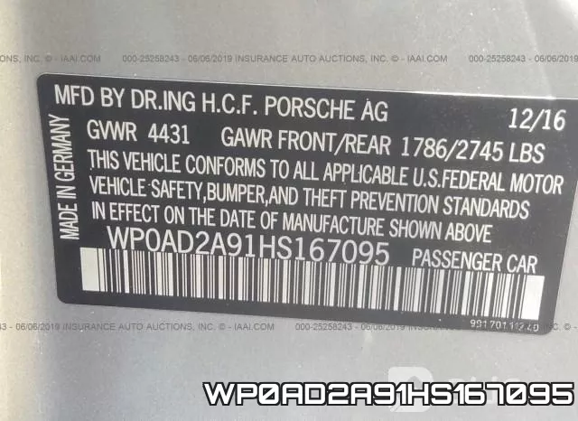 WP0AD2A91HS167095 фото 10