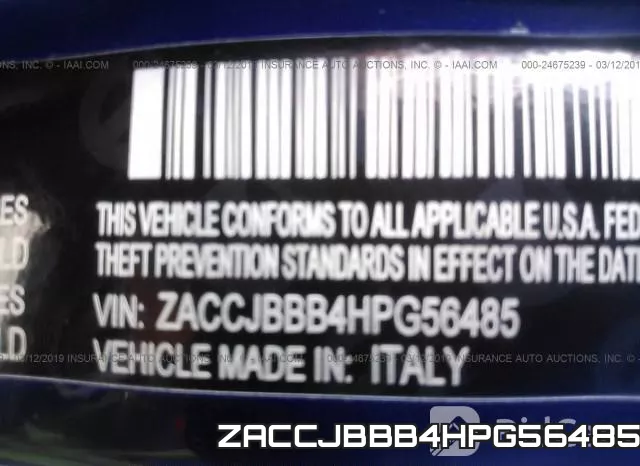 ZACCJBBB4HPG56485 фото 10