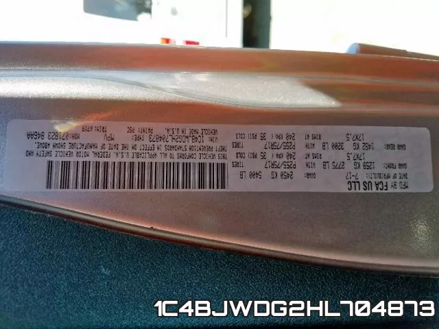 1C4BJWDG2HL704873 фото 2