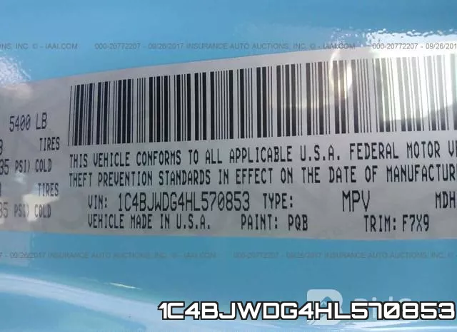 1C4BJWDG4HL570853 фото 10