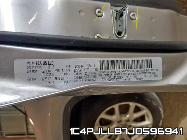 1C4PJLLB7JD596941 фото 2