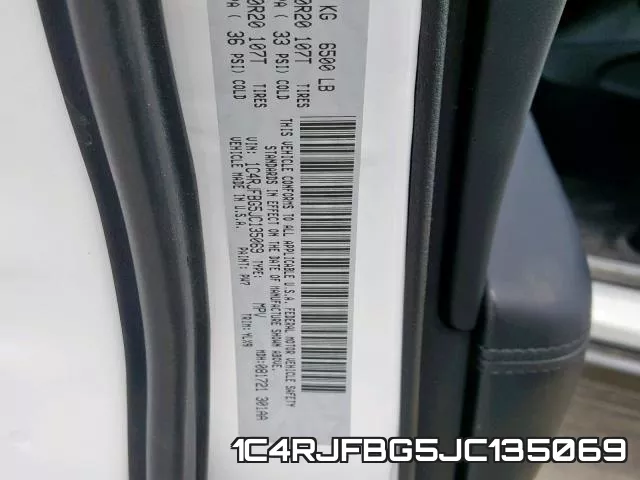 1C4RJFBG5JC135069 фото 2