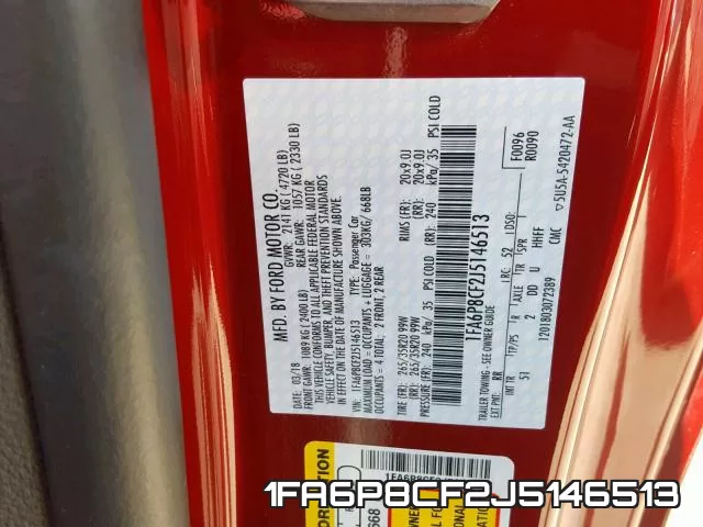 1FA6P8CF2J5146513 фото 2