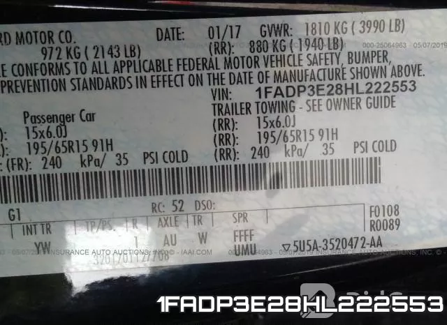 1FADP3E28HL222553 фото 10