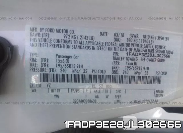 1FADP3E28JL302666 фото 10