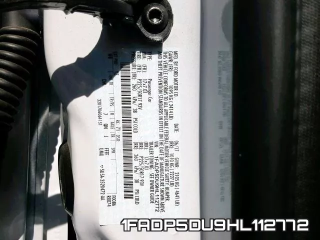1FADP5DU9HL112772 фото 2