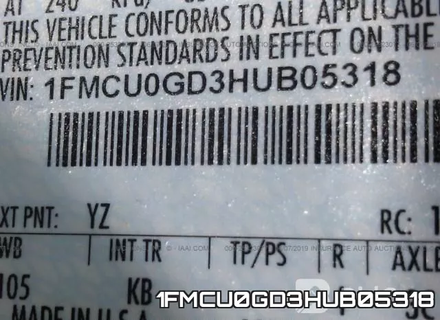 1FMCU0GD3HUB05318 фото 10