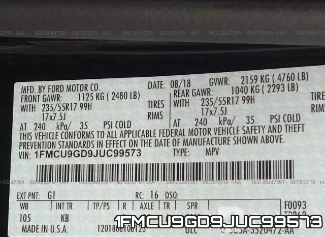 1FMCU9GD9JUC99573 фото 10