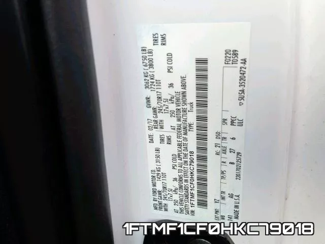 1FTMF1CF0HKC79018 фото 2