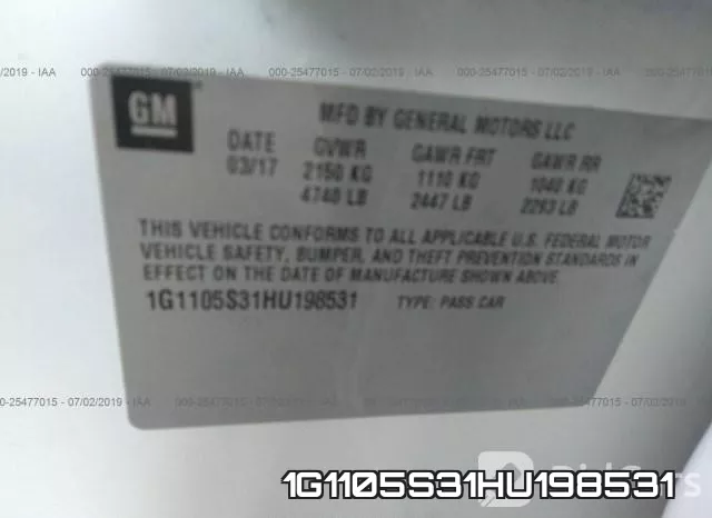 1G1105S31HU198531 фото 10