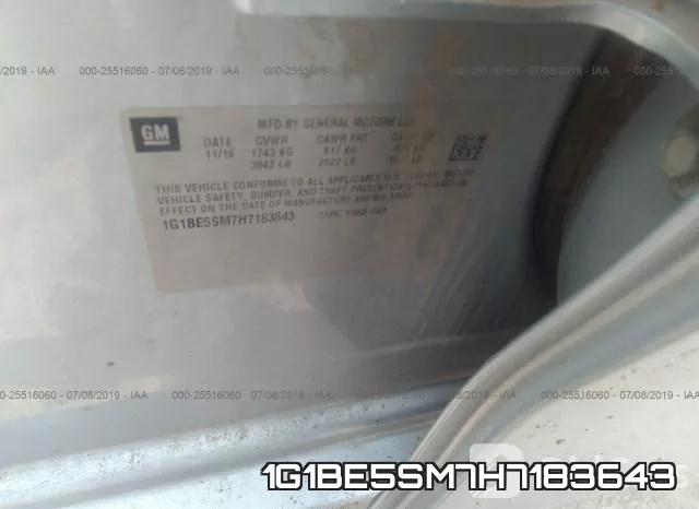 1G1BE5SM7H7183643 фото 10