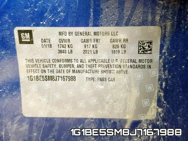 1G1BE5SM8J7167988 фото 2