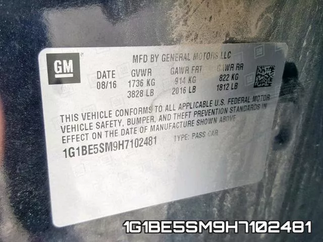 1G1BE5SM9H7102481 фото 2